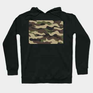 CAMO CAMOUFLAGE - GREEN, BROWN Hoodie